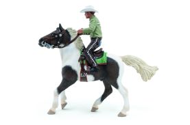 Papo figurina cowboy si calul sau