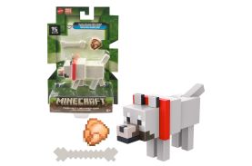 Minecraft craft a block figurina tamed wolf 8cm