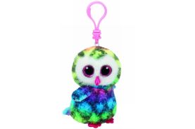 Plus breloc ty 8.5cm boos bufnita multicolora
