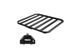 Sistem Grilaj Thule Caprock S tip platforma pentru MAXUS T60 4 usi Pickup, model 2021 - prezent, Sistem cu prindere pe bare longitudinale