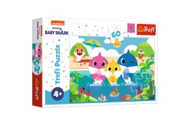 Puzzle trefl 60 baby shark - familia in vacanta