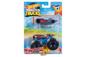 Hot wheels monster truck si masinuta metalica twin mill