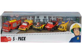 Pompierul sam set 5 vehicule scara 1:64