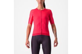 Tricou cu maneca scurta Castelli Aero PRO 7.0 W de dama Rosu M