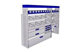 Sistem mobilier modular pe partea stanga Provan 57-1-136-00 pentru CITROEN Relay 2006, ampatament L1 (3000 mm), inaltime H2 (2522 mm)