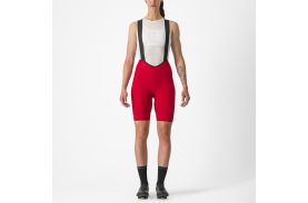Pantaloni scurti cu bretele Castelli Espresso W DT de dama Rosu L