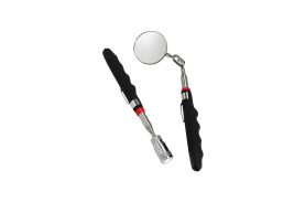 Set scule pt inspecție,  Tijă telescopică cu magnet și LED  + Tijă cu oglindă - Carguard