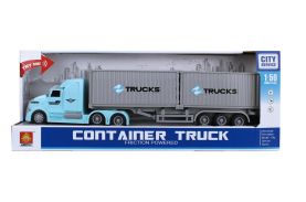 Camion cu remorca frictiune lumini si sunete scara 1:50