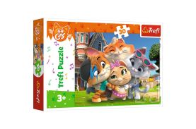 Puzzle trefl 30 44 pisici imbratisarea pisicilor