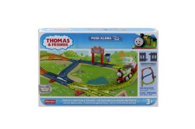 Thomas set de joaca cu locomotiva push along percy si accesorii