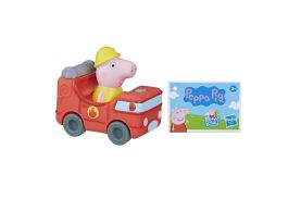 Peppa pig masinuta buggy si figurina purcelusul pompier