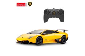 Masina cu telecomanda lamborghini murcielago lp670 galben cu scara 1 la 24