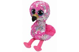 plus ty 24cm boos flamingo roz cu paiete