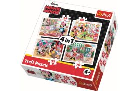 Puzzle trefl 4in1 minnie cu prietenii