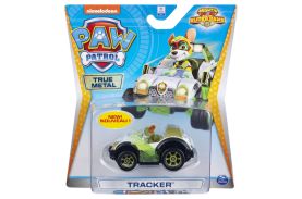 Patrula catelusilor macheta metalica tracker super erou cu masina 4x4