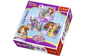 Puzzle trefl 3in1 sofia cu prietenii