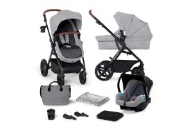 Carucior 3 in 1 kinderkraft a-tour, light grey
