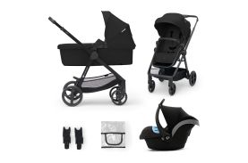 Carucior kinderkraft newly, 3 in 1, classic black