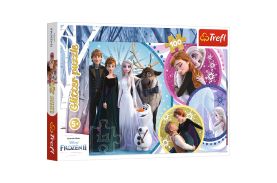 Puzzle trefl 100 glitter frozen 2 in numele iubirii