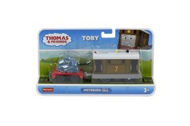 Thomas locomotiva motorizata toby cu vagon