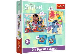 Puzzle trefl 2in1 memo moomin disney stitch lilo