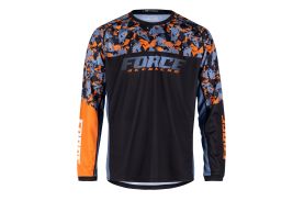 Bluza Force Reckless Maneca Lunga Black-Orange M