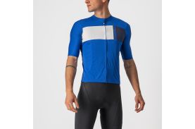 Tricou cu maneca scurta Castelli Prologo 7, Albastru/Alb/Antracit, L
