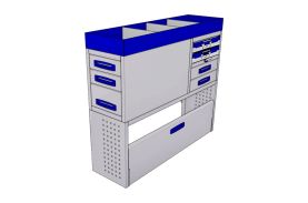 Sistem mobilier modular pe partea dreapta Provan 57-1-105-00 pentru FORD Transit Custom 2014, ampatament L1 (2933 mm), inaltime H1 (2020 mm)