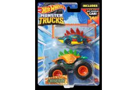 Hot wheels monster truck si masinuta metalica motosaurus