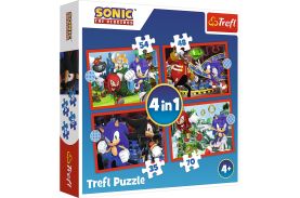 Puzzle trefl 4in1 sonic aventurile lui sonic
