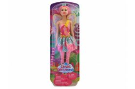 Papusa barbie printesa zana cu parul roz