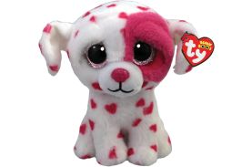 Plus ty 15cm boos beau catelus alb cu inimoare