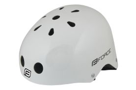 Casca Force BMX alb lucios L-XL