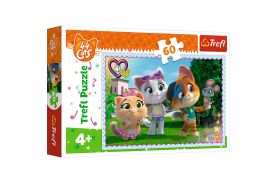 Puzzle trefl 60 44 pisici jocul pisicilor