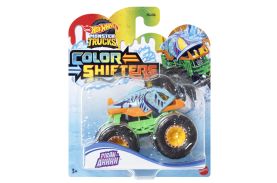 Hot wheels monster truck camion piran-ahhhh cu culori schimbatoare scara 1:64