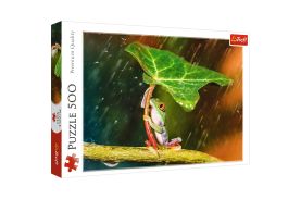 Puzzle trefl 500 umbrela verde
