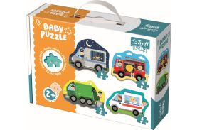 Puzzle trefl baby clasic vehicule si meserii 18 piese