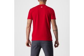 Tricou casual cu maneca scurta Castelli Maurizio Tee Rosu XL