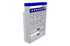 Sistem mobilier modular pe partea dreapta Provan 57-1-134-00 pentru OPEL Movano 2021, ampatament L1 (3000 mm), inaltime H2 (2522 mm)