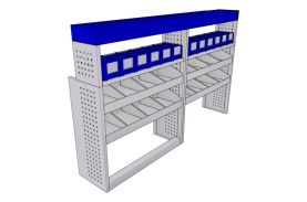 Sistem mobilier modular pe partea stanga Provan 57-1-120-00 pentru FORD Transit Custom 2014, ampatament L1 (2933 mm), inaltime H1 (2020 mm)