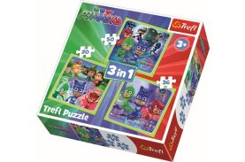 Puzzle trefl 3in1 pregatiti de actiune