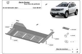 Scut filtru particule Dacia Duster, ani fabricatie 2021-2023