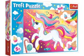 Puzzle trefl 100 frumosul unicorn