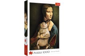 Puzzle 1000 doamna cu pisica