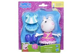 Peppa pig set figurina si accesorii vestimentare oita suzy 15cm