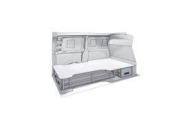 Sistem de sertare sub podea XLD Line Provan 57-1-128-00 pentru TOYOTA Proace 2016, ampatament L1 (2925 mm), inaltime H1 (1905 mm)