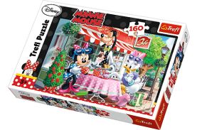 Puzzle trefl 160 cu minnie la cafea