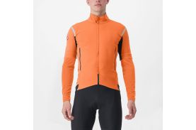 Jacheta cu maneci detasabile Castelli Perfetto RoS 2 Convertible Red Orange/ Dark Gray XXXL