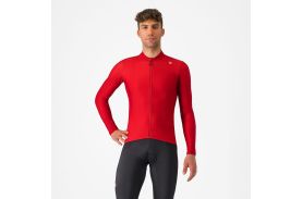 Tricou cu maneca lunga Castelli Espresso Thermal Rosu Aprins XL