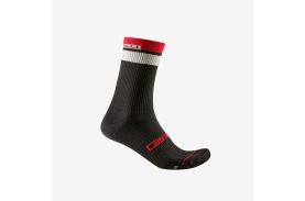 Sosete castelli Gara Thermal 18 Negru/Alb/Rosu L/XL 40-43